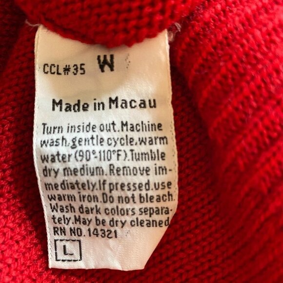 Jack Nicklaus by Puritan Red Sweater Mens Large - Picture 9 of 9